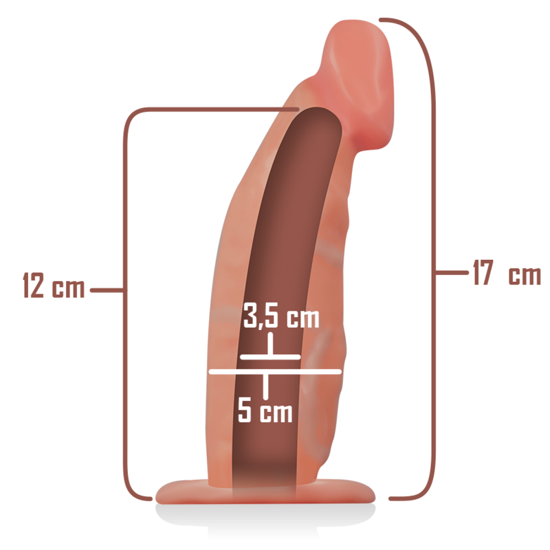 INTENSE - ARNÉS HUECO CON DILDO 18 X 3,5 CM