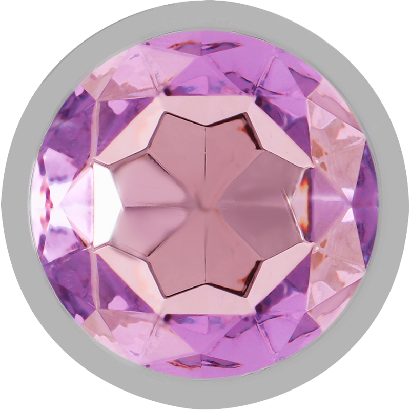 INTENSE - ANAL PLUG IN MÉTAL ALUMINUM AVEC CRISTAL VIOLET TAILLE L