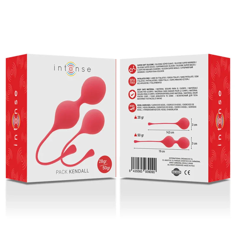 Intense – Pack Balles Kegel Kendall Rouge – Sensations Intenses & Excitation Maximale