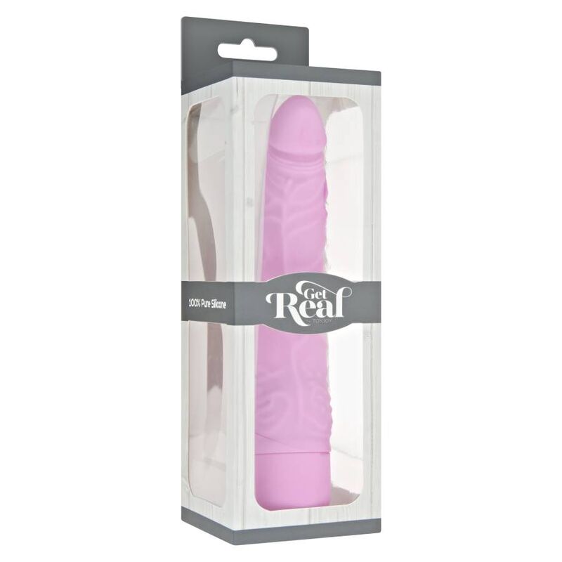 GET REAL - VIBRADOR ROSA CLÁSICO DELGADO