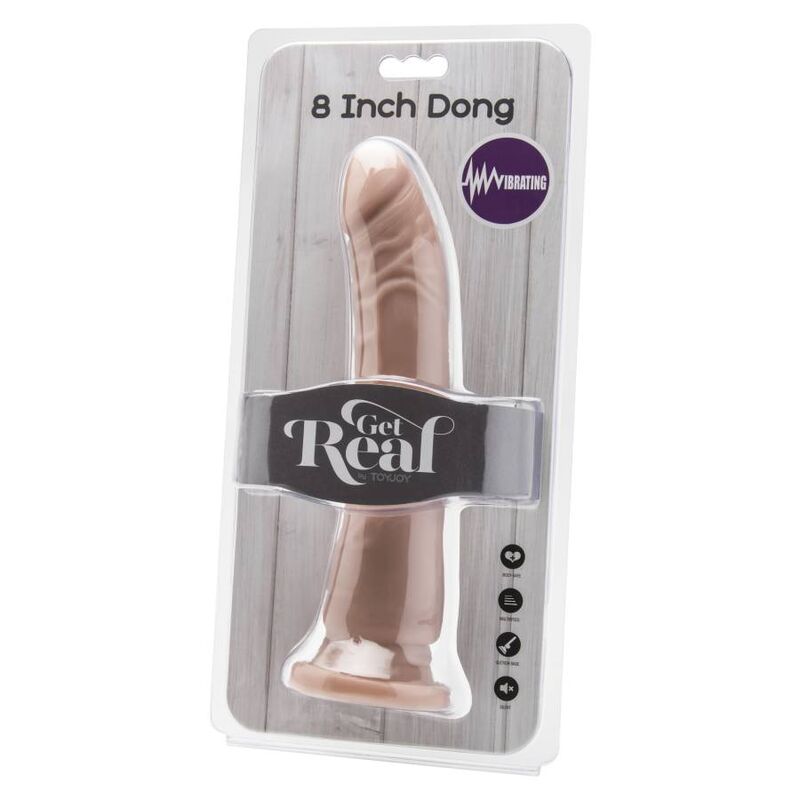 HAZLO REAL - PENE VIBRADOR DE PIEL DE 20,5 CM