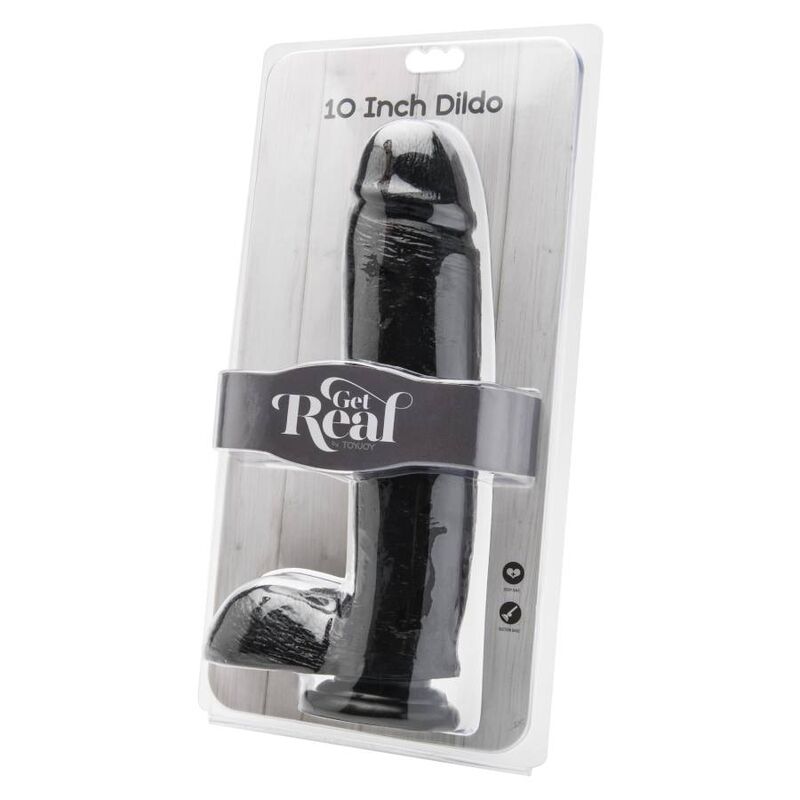 GET REAL - GODE 25.5 CM AVEC BOULES NOIRES