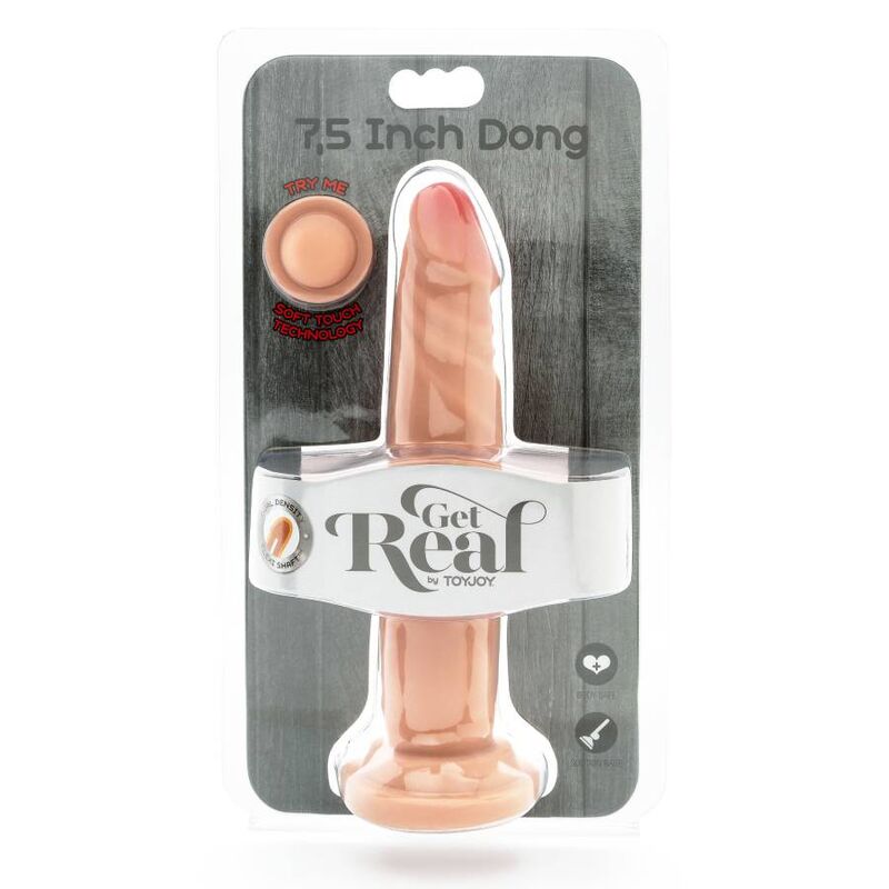 HAZLO REAL - DONG DE PIEL DE DOBLE DENSIDAD 19 CM