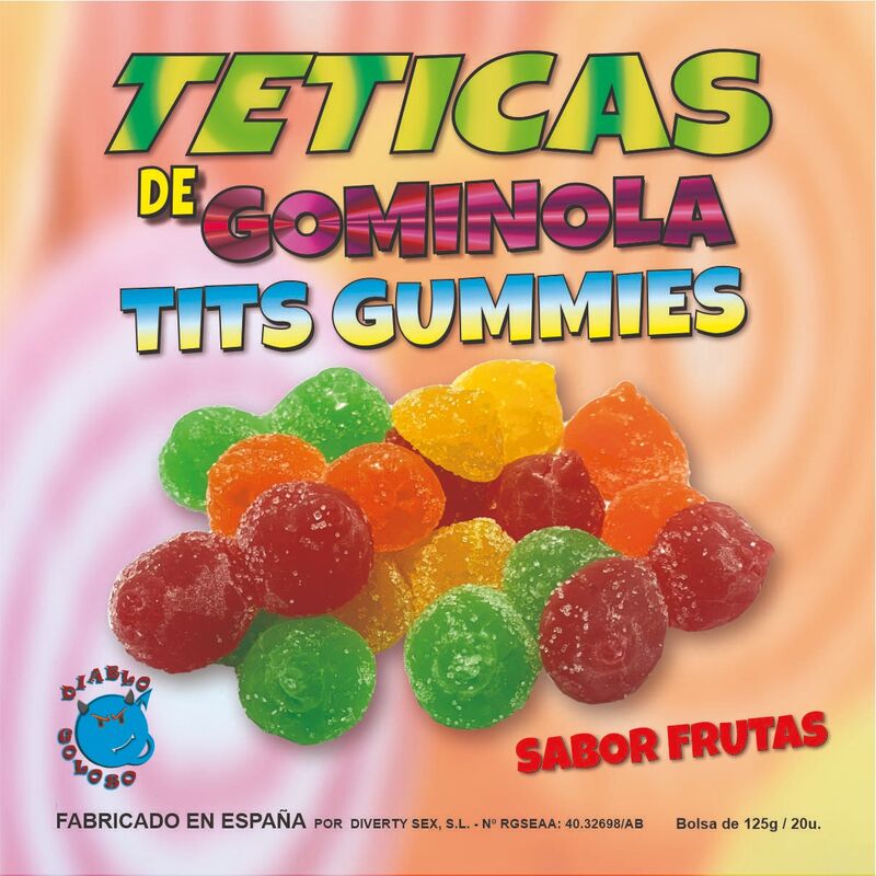 DIABLO GOLOSO - CHUPETES DE GOMA SURTIDO DE AZÚCAR