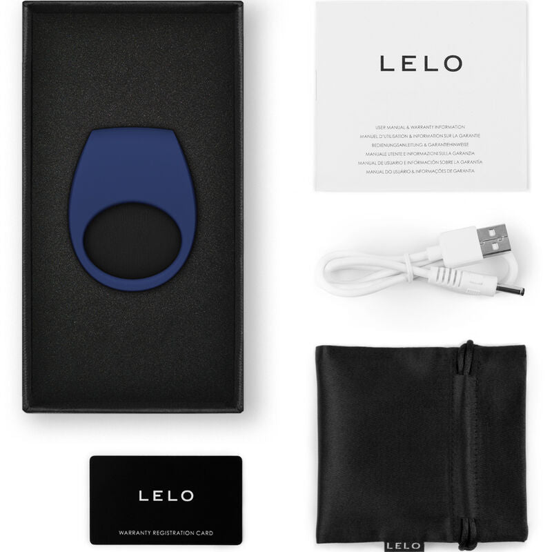 LELO - ANILLO VIBRADOR TOR 3 AZUL