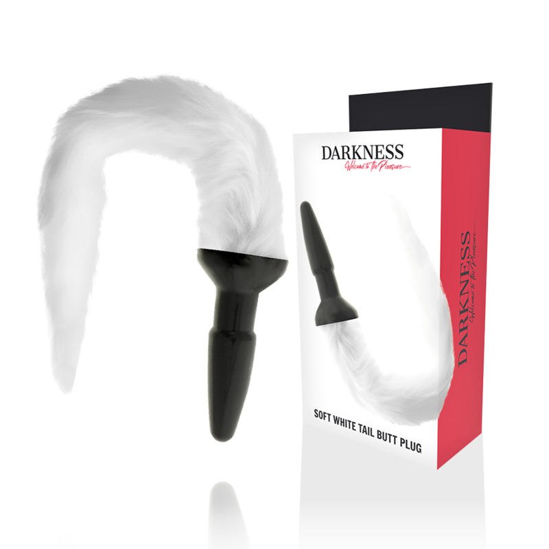DARKNESS - ANAL PLUG IN SILICONE AVEC QUEUE BLANCHE