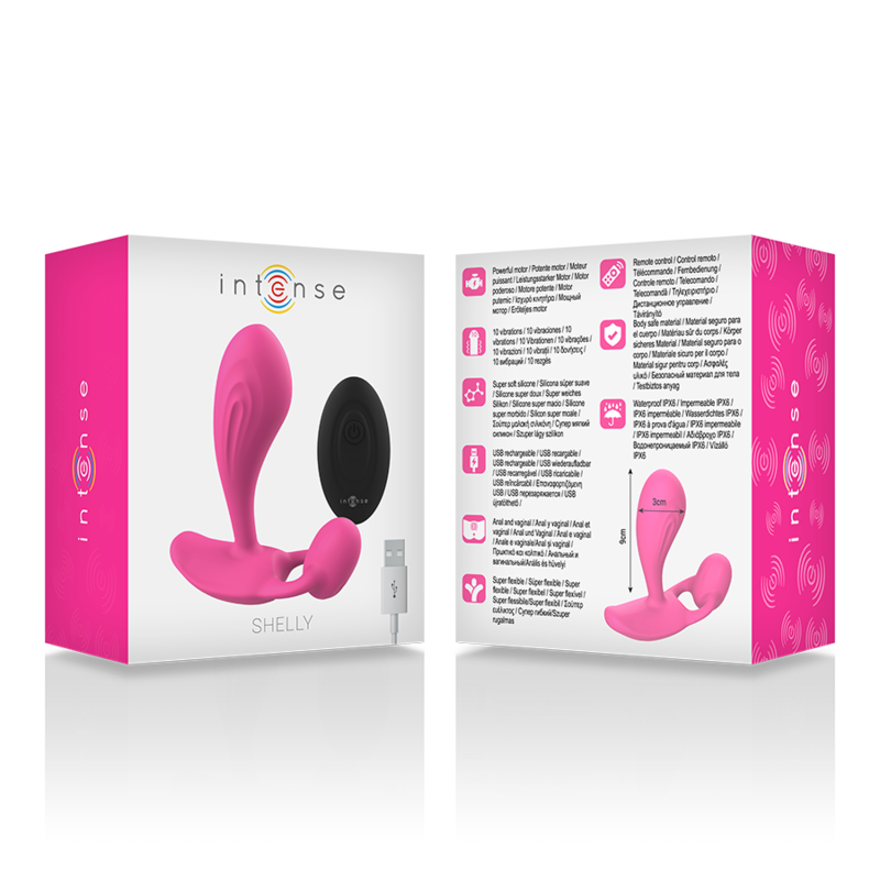 INTENSE - PLUG ANAL CON CONTROL REMOTO SHELLY ROSA
