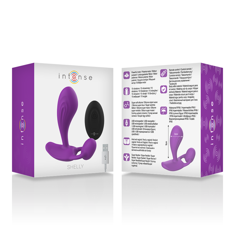 INTENSE - TÉLÉLÉCOMMANDE ANAL SHELLY PLUG VIOLET