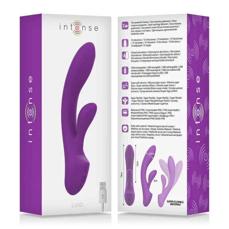 Intense – Luigi Rabbit Vibrateur Liquide Silicone Violet