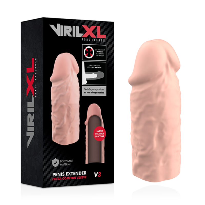 VIRILXL - NATURELLE PÉNIS EXTENSION IN LIQUIDE SILICONE V3