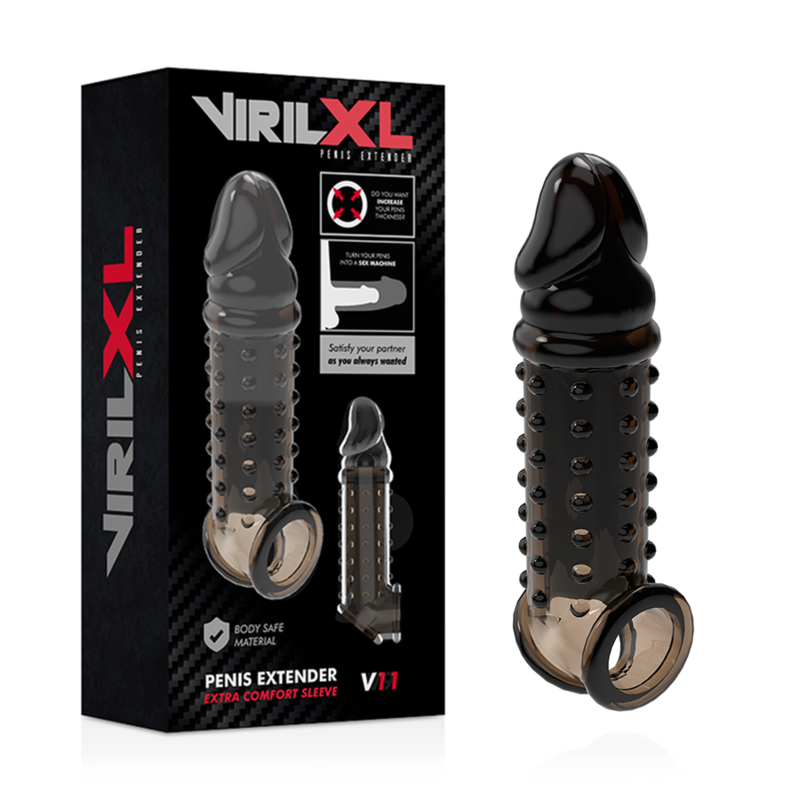 VIRILXL - PENIS EXTENSION ET GAINE V11 BLACK