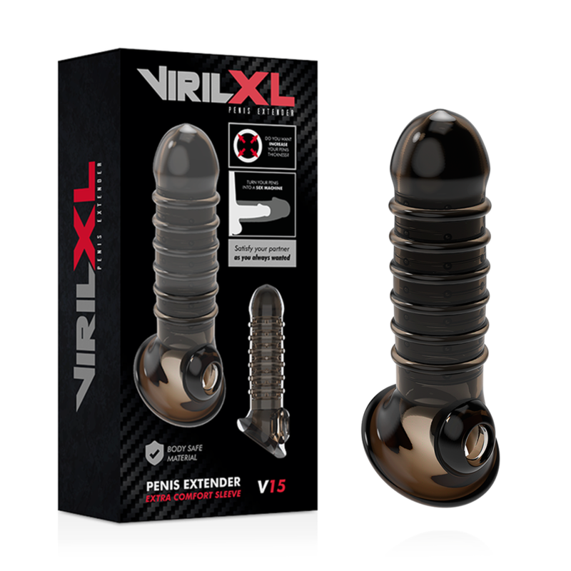 VIRILXL - EXTENSION ET GAINE DE PÉNIS V15 BLACK