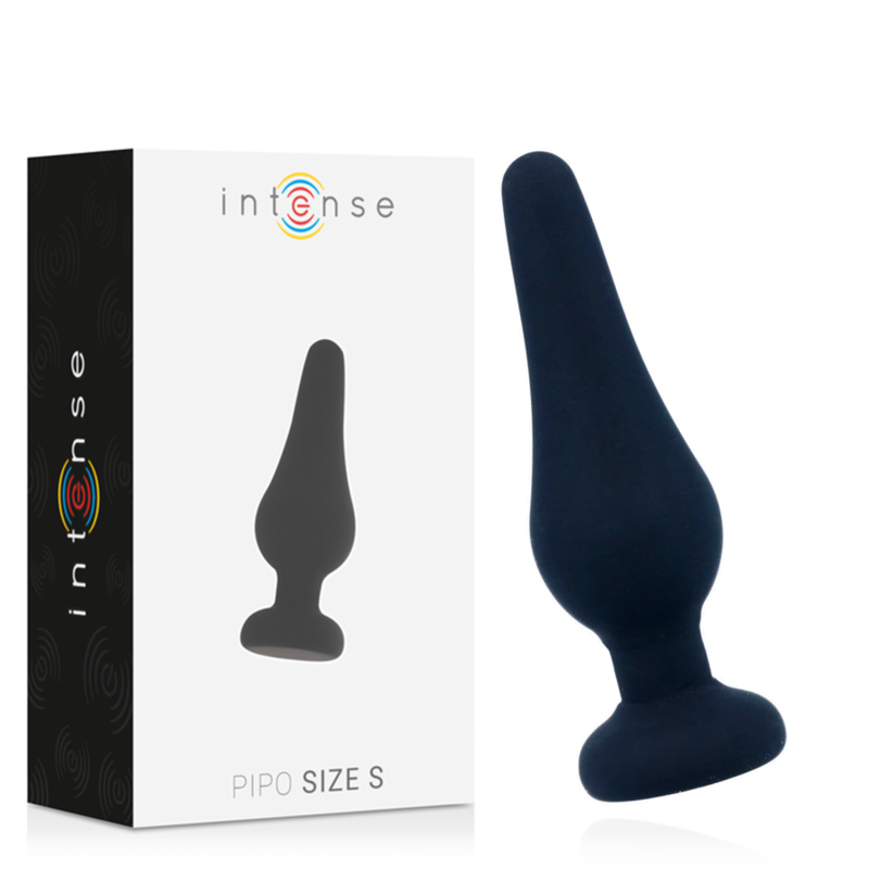 INTENSE - ANAL PLUG PIPO S SILICONE NOIR 9.8 CM