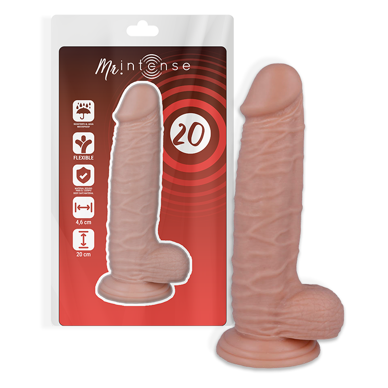 MR INTENSE - 20 PÉNIS RÉALISTE 20 CM -OR- 4.6 CM