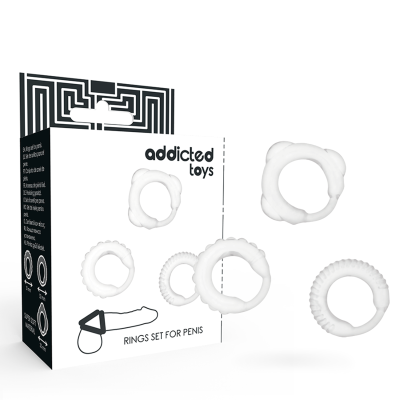 JUGUETES ADICTO - JUEGO DE ANILLOS C TRANSPARENTES