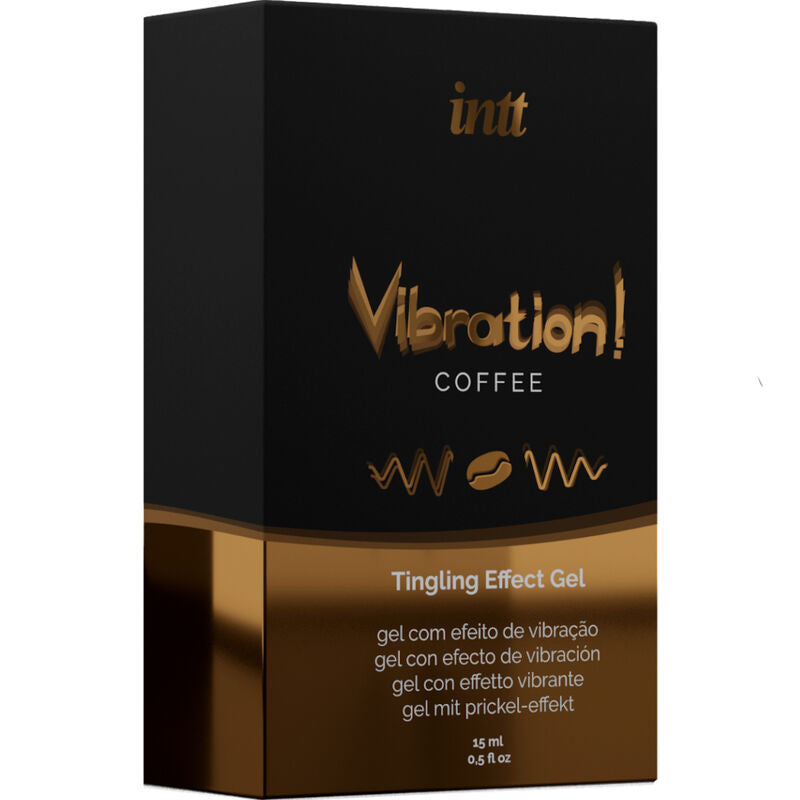INTT - GEL LÍQUIDO VIBRADOR POTENTE INTIMULANTE CAFÉ 15ML