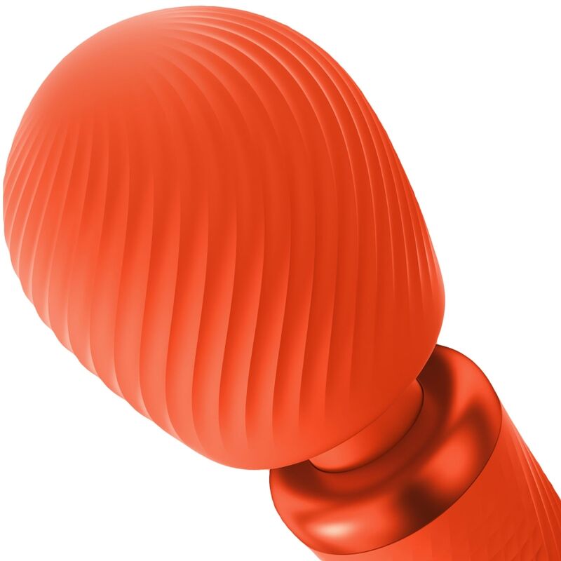FUN FACTORY - VIM WAND RUMBLE RECHARGEABLE VIBRADOR SILICONA NARANJA