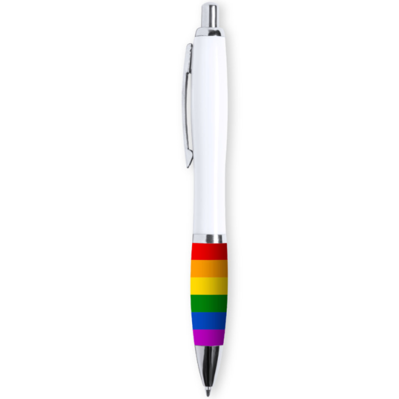 ORGULLO - BROCHES CON BANDERA LGBT BLANCA