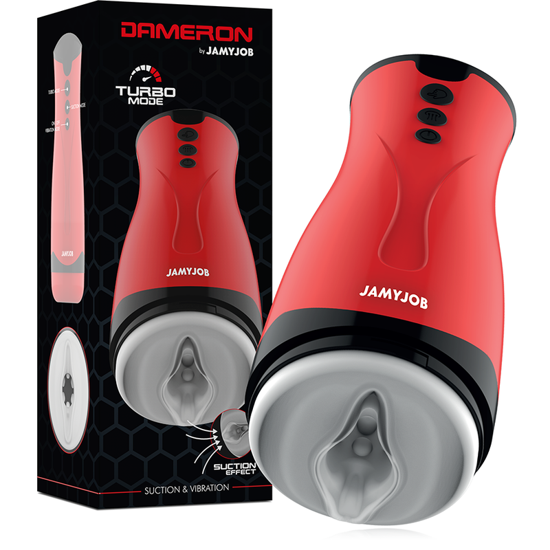 JAMYJOB - MASTURBADOR DAMERON CON SUCCIÓN Y VIBRACIÓN