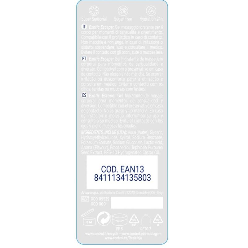 CONTROL - 2 IN 1 MASSAGE & PLAISIR EXOTIQUE 200 ML