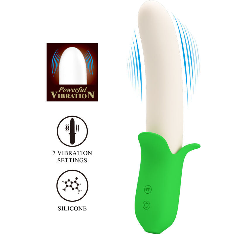 PRETTY LOVE - BANANA KNIGHT SUPER PUISSANCE 7 VIBRATIONS IN SILICONE