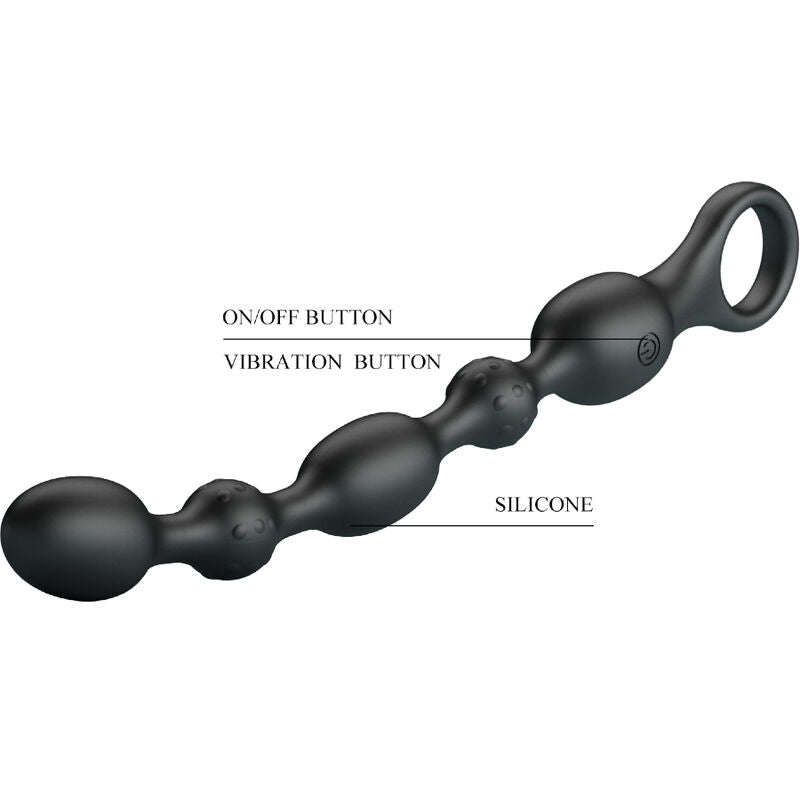 PRETTY LOVE - BOLAS ANALES VAN 10 VIBRACIONES RECARGABLES EN SILICONA