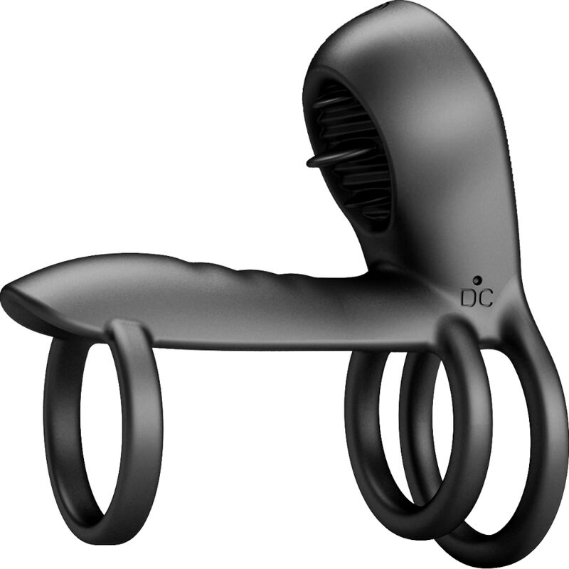 PRETTY LOVE - GAINE PÉNIS JAMMY 12 VIBRATIONS WITH LANGUE IN RECHARGEABLE SILICONE