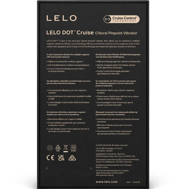 Lelo – Stimulateur de Clitoris Dot Cruise Ocre Orange – Stimulation Immédiate & Plaisir Extrême