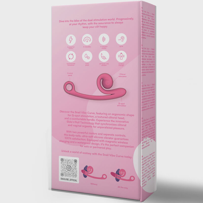 SNAIL VIBE - VIBRATEUR COURBE ORANGE
