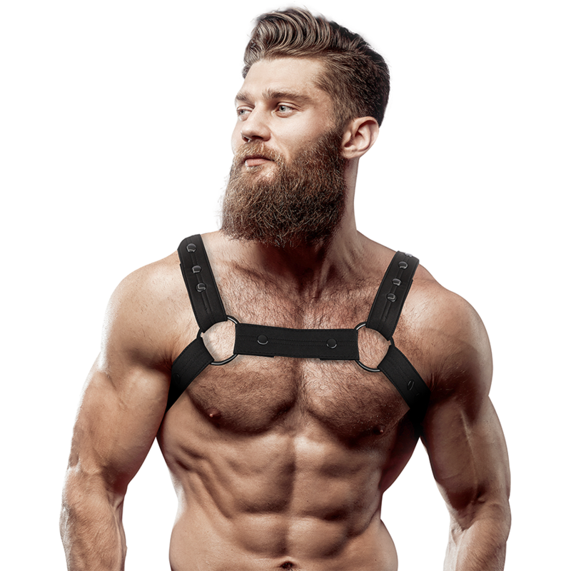 FETISH SUBMISSIVE ATTITUDE - HARNAIS DE SPORT RÉGLABLE EN NÉOPRÈNE FOR HOMMES