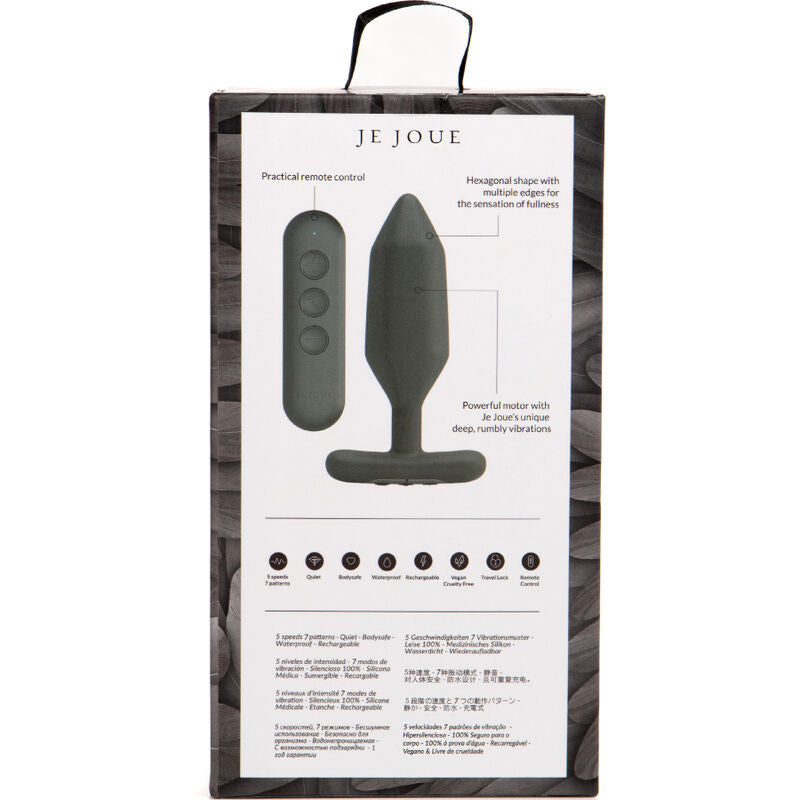 I PLAY - VIBRADOR ANAL PLUG DE ÓNIX NEGRO