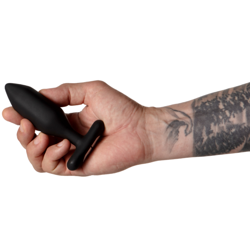 I PLAY - VIBRADOR ANAL PLUG DE ÓNIX NEGRO