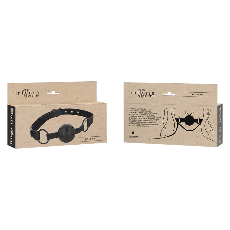 INTENSE - PELOTA FETICHE DE CUERO VEGANO