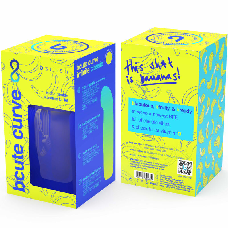 B SWISH - VIBRATEUR EN SILICONE RECHARGEABLE BCUTE CURVE INFINITE CLASSIC ÉDITION LIMITÉE JANE