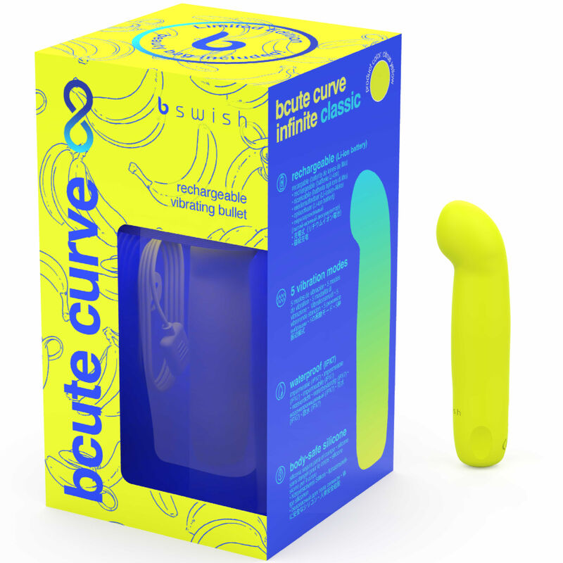 B SWISH - VIBRATEUR EN SILICONE RECHARGEABLE BCUTE CURVE INFINITE CLASSIC ÉDITION LIMITÉE JANE