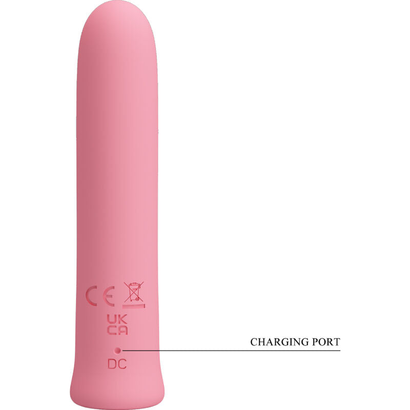 PRETTY LOVE - CURTIS MINI SUPER POWER VIBRATOR 12 VIBRATIONS PINK SILICONE