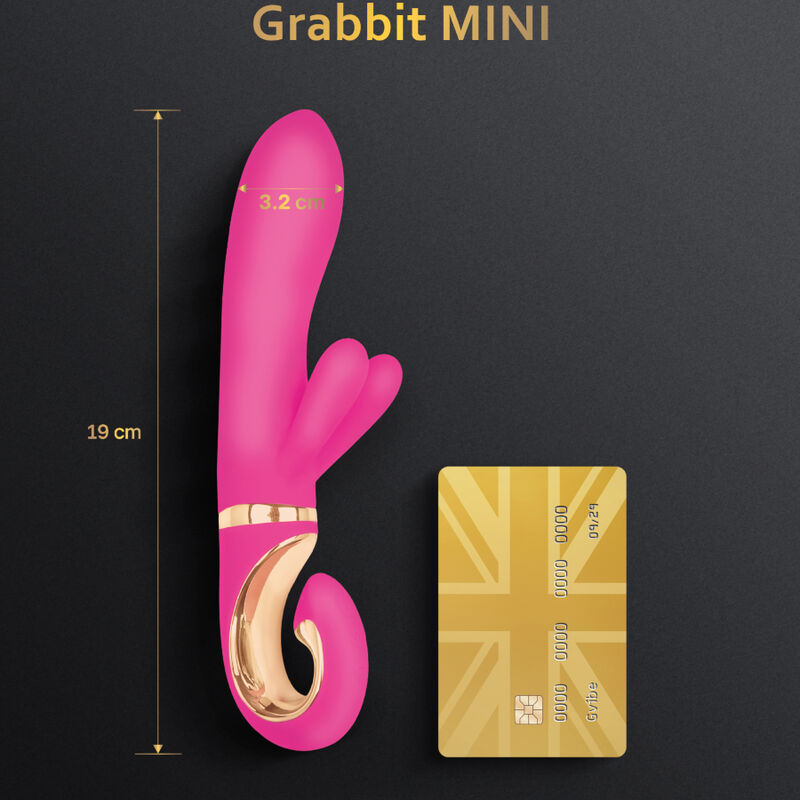 G-VIBE - VIBRATEUR GRABBIT MINI ROSE IN SILICONE