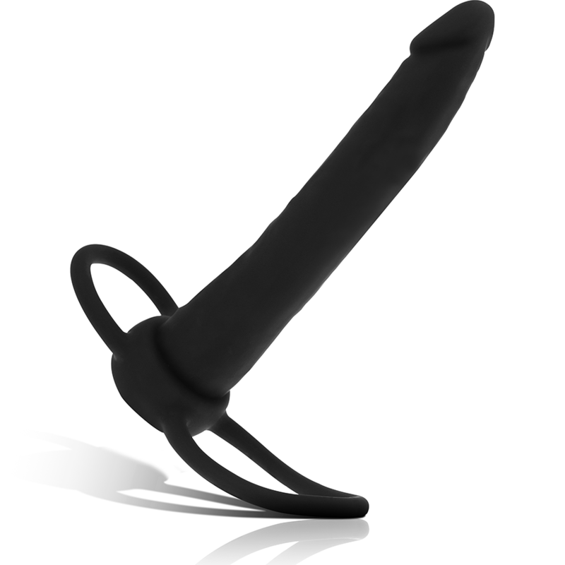 MITOLOGÍA - COBI ONYX DILDO ANAL CON ANILLO PARA EL PENE Y TESTÍCULO 13 CM EN SILICONA