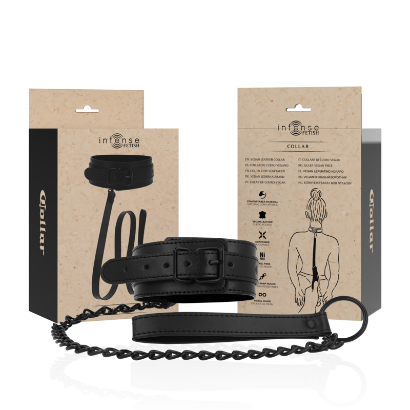 INTENSE - FETISH COLLIER IN VEGAN CUIR