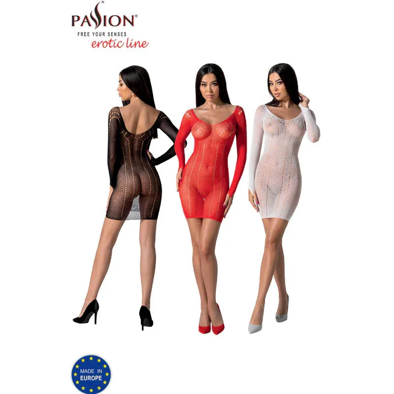 Passion – Bs101 Bodystocking Blanc taille Unique