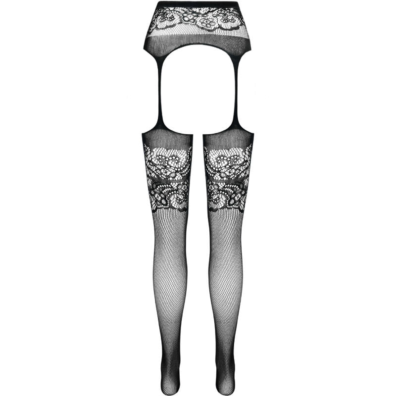 PASSION - S029 BAS BLANCS AVEC JARRETIÈRE TAILLE UNIQUE
