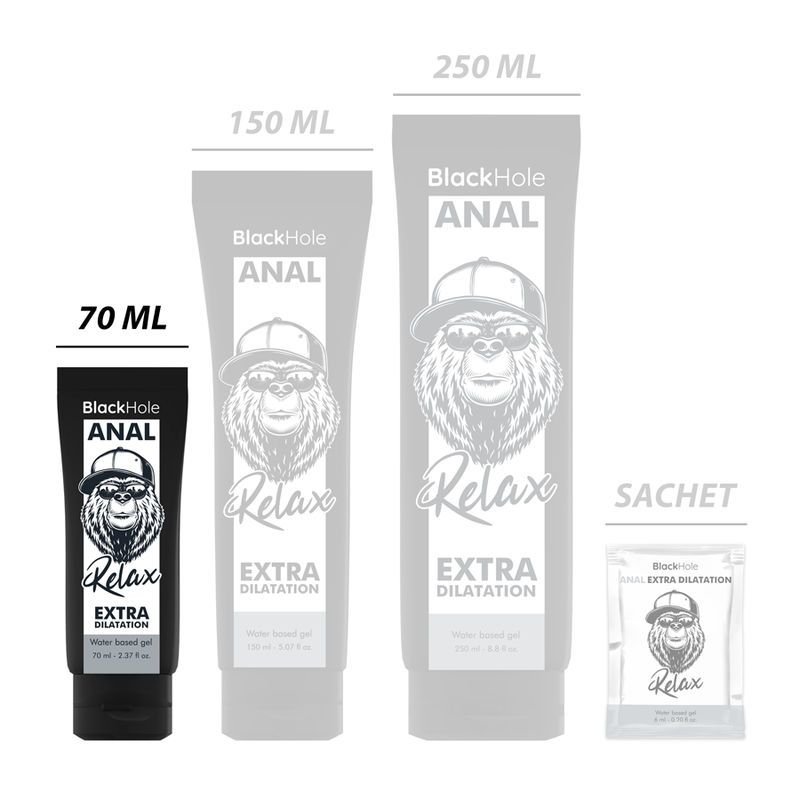 BLACK HOLE - EAU DILATATION ANALE BASED GEL 70 ML