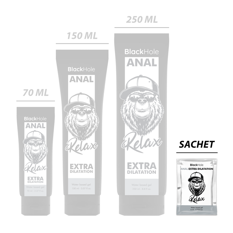 AGUJERO NEGRO - GEL A BASE DE AGUA EXTRA DILATADOR 6 ML MONODOSIS