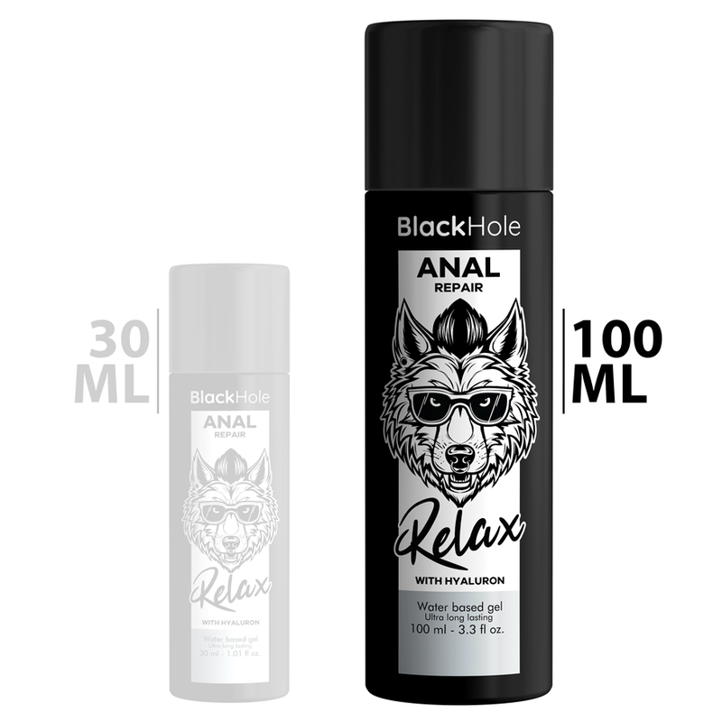 BLACK HOLE - ANAL RÉPARATION À BASE D''EAU RELAX AVEC HYALURON 100 ML