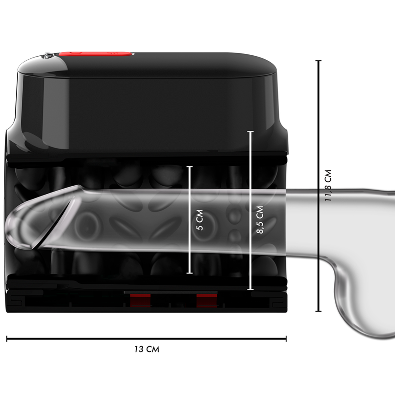 JAMYJOB - MASTURBADOR TECNOLÓGICO DE VÓRTICE Y ROTACIÓN MODO TURBO
