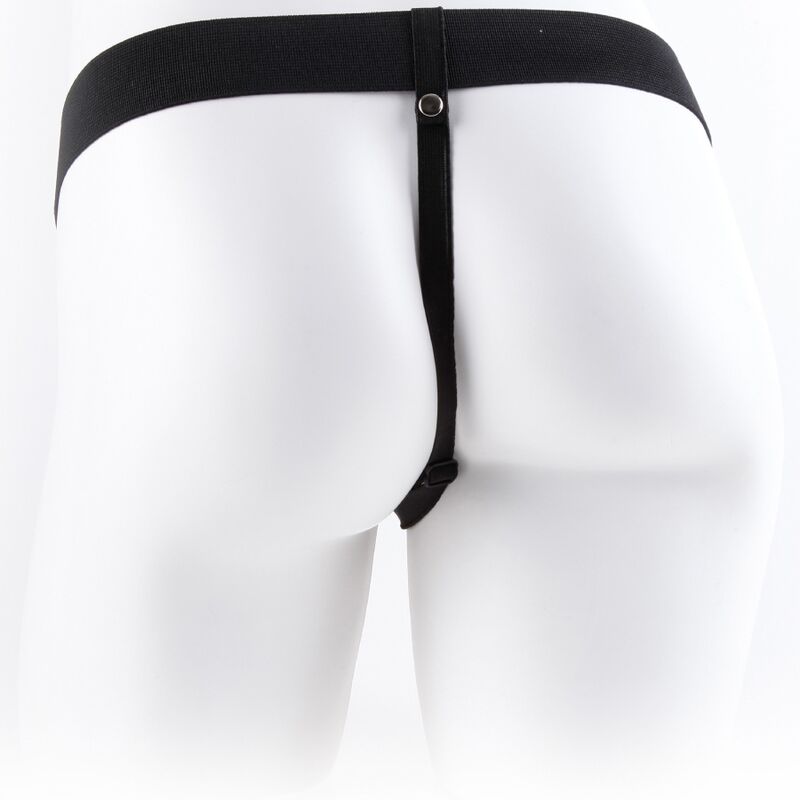 FETISH FANTASY SERIES - HARNAIS RÉGLABLE TÉLÉCOMMANDE PÉNIS RÉALISTE AVEC TESTICULES 17.8 CM