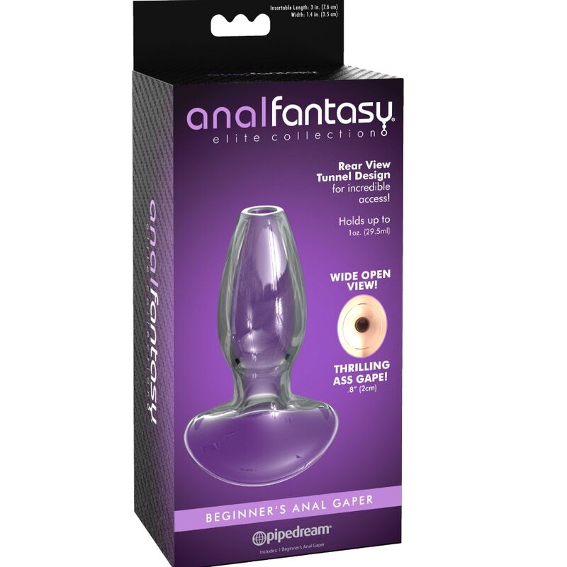 ANAL FANTASY ELITE COLLECTION - GAPER ANAL DILATOR FOR BEGINNERS GLASS SIZE S