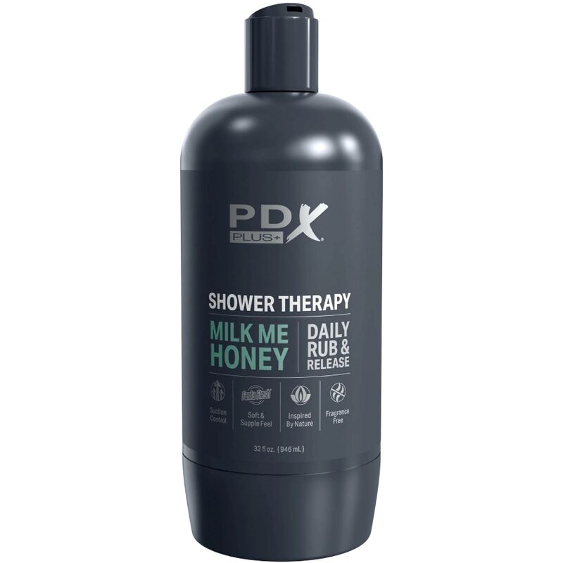 PDX PLUS - MASTURBADOR STROKER DISEÑO DISCRETO DE LA BOTELLA DE CHAMPÚ MILK ME HONEY