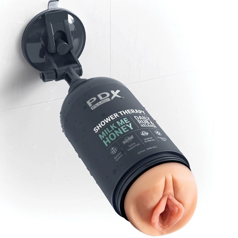 PDX PLUS - MASTURBADOR STROKER DISEÑO DISCRETO DE LA BOTELLA DE CHAMPÚ MILK ME HONEY