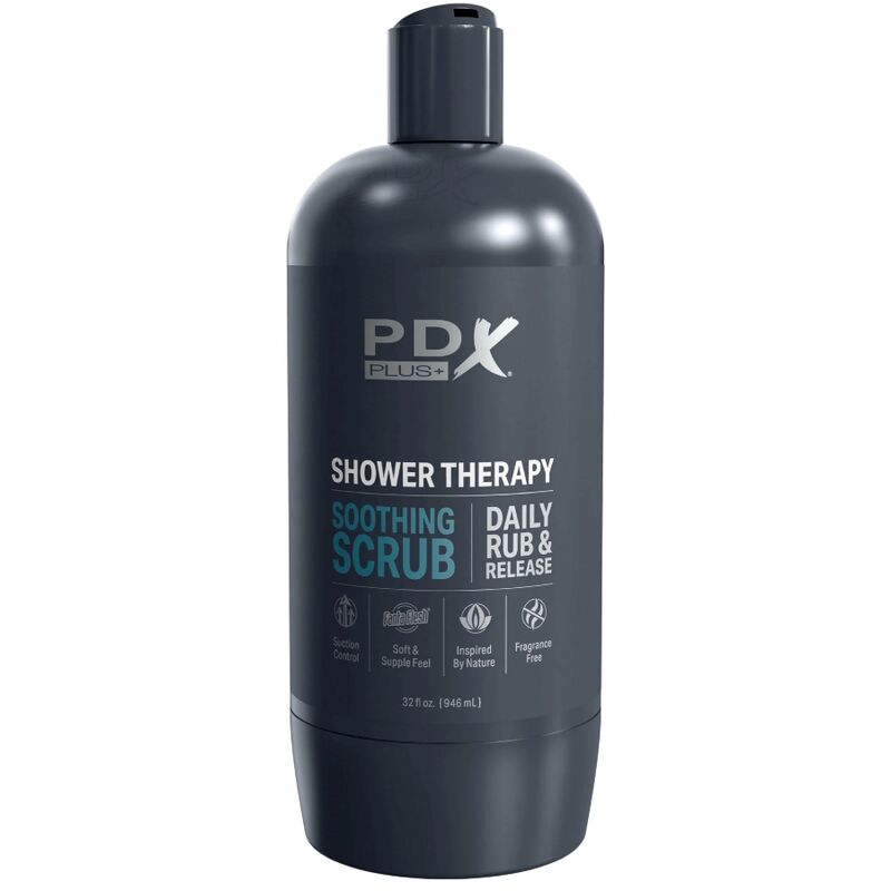 PDX PLUS - MASTURBADOR STROKER DISEÑO DE BOTELLA DISCRETO CHAMPÚ CALMANTE